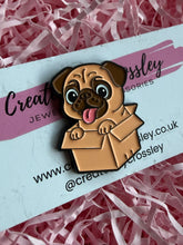 Load image into Gallery viewer, Box Pug Dog Pin Badge
