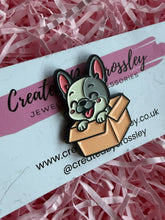 Load image into Gallery viewer, Box French Bulldog Dog Pin Badge
