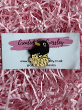 Load image into Gallery viewer, “President of shiny things” Crow Pin Badge
