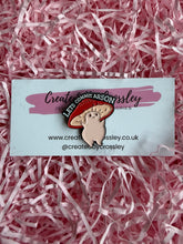 Load image into Gallery viewer, “Let’s commit arson” Mushroom Pin Badge
