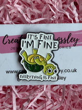 Load image into Gallery viewer, Fine Tortoise Pin Badge
