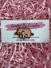 Load image into Gallery viewer, “I like naps” Sleepy Sloth Pin Badge

