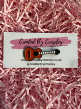 Load image into Gallery viewer, Acoustic Guitar Pin Badge

