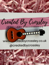 Load image into Gallery viewer, Acoustic Guitar Pin Badge
