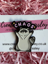 Load image into Gallery viewer, Chaos Raccoon Pin Badge

