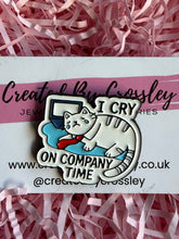 Load image into Gallery viewer, Work Cat Pin Badge
