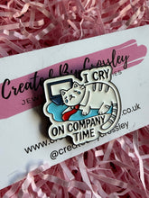 Load image into Gallery viewer, Work Cat Pin Badge
