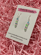 Load image into Gallery viewer, Pastel Beaded Dangle Earrings
