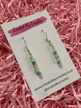 Load image into Gallery viewer, Pastel Beaded Dangle Earrings
