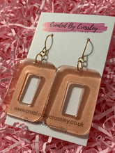 Load image into Gallery viewer, Rectangle Resin Earrings
