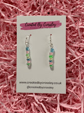 Load image into Gallery viewer, Pastel Beaded Dangle Earrings
