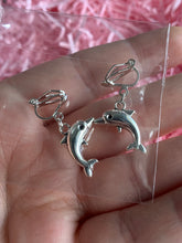 Load image into Gallery viewer, Dolphin Clip On Earrings
