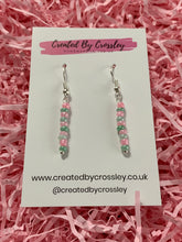 Load image into Gallery viewer, Pastel Beaded Dangle Earrings
