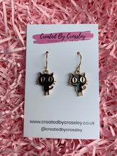 Load image into Gallery viewer, Black Cat Charm Earrings
