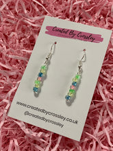 Load image into Gallery viewer, Pastel Beaded Dangle Earrings
