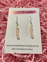 Load image into Gallery viewer, Pastel Beaded Dangle Earrings
