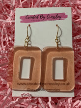 Load image into Gallery viewer, Rectangle Resin Earrings
