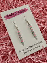 Load image into Gallery viewer, Pastel Beaded Dangle Earrings
