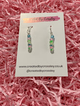 Load image into Gallery viewer, Pastel Beaded Dangle Earrings
