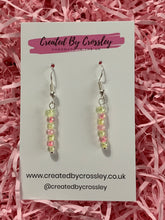 Load image into Gallery viewer, Pastel Beaded Dangle Earrings
