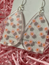 Load image into Gallery viewer, Large Teardrop Flower Resin Earrings
