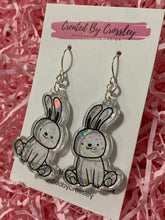 Load image into Gallery viewer, Glitter Rabbit Resin Earrings
