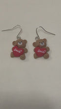 Load and play video in Gallery viewer, Smile Bear Charm Earrings
