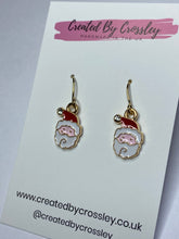 Load image into Gallery viewer, Santa Charm Earrings
