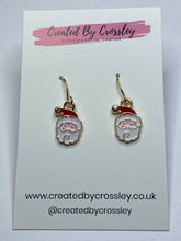 Load image into Gallery viewer, Santa Charm Earrings
