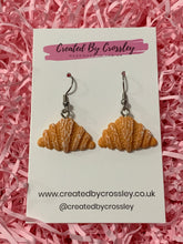 Load image into Gallery viewer, Croissant Charm Earrings
