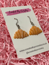 Load image into Gallery viewer, Croissant Charm Earrings
