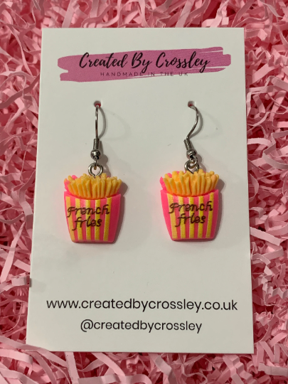 French Fries Charm Earrings