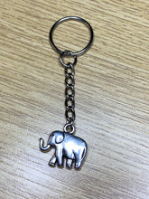 Load image into Gallery viewer, Simple Elephant Charm Keyring
