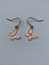 Load image into Gallery viewer, Pink Butterfly Charm Earrings
