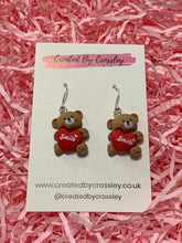 Load image into Gallery viewer, Smile Bear Charm Earrings
