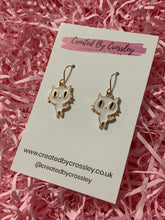 Load image into Gallery viewer, White Cat Charm Earrings
