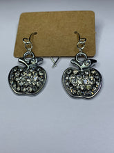 Load image into Gallery viewer, Sparkly Apple Charm Earrings
