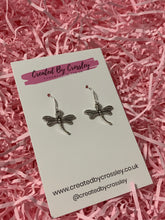 Load image into Gallery viewer, Dragonfly Charm Earrings
