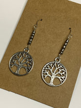 Load image into Gallery viewer, Beaded Tree Charm Earrings
