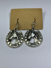 Load image into Gallery viewer, Horseshoe Charm Earrings
