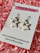 Load image into Gallery viewer, Unhappy Ghost Charm Earrings
