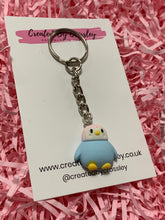 Load image into Gallery viewer, Penguin Charm Keyring
