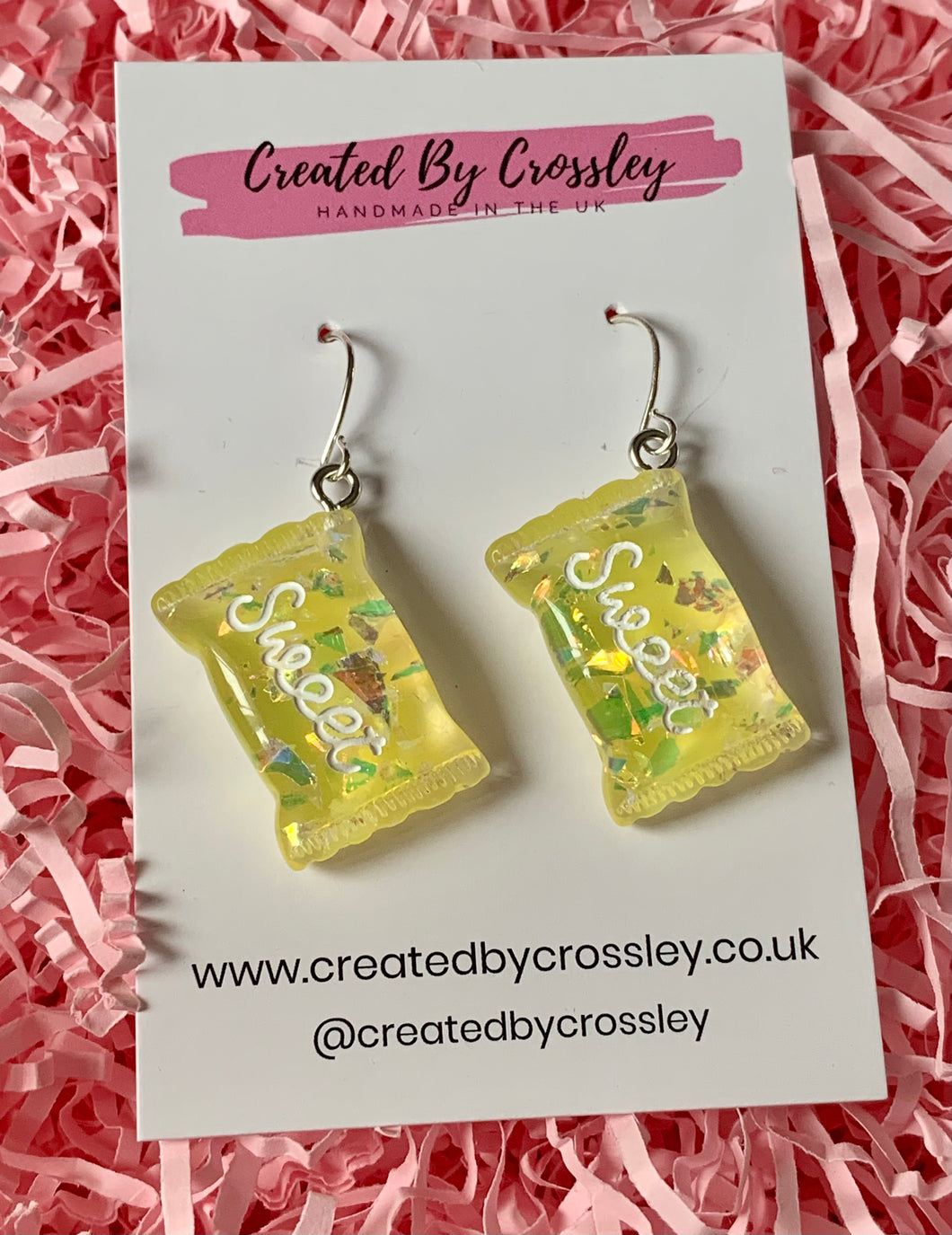 Yellow Sweets Charm Earrings