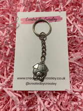 Load image into Gallery viewer, Bowtie Pig Charm Keyring
