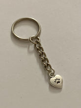 Load image into Gallery viewer, Love my Cat Heart Charm Keyring
