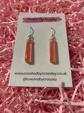Load image into Gallery viewer, Red Resin Earrings

