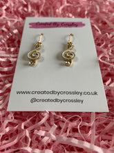 Load image into Gallery viewer, Treble Clef Charm Earrings
