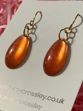 Load image into Gallery viewer, Amber Resin Dangle Earrings
