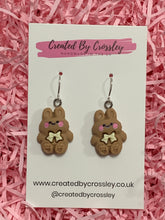 Load image into Gallery viewer, Bowtie Bunny Rabbit Charm Earrings
