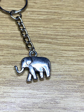 Load image into Gallery viewer, Simple Elephant Charm Keyring
